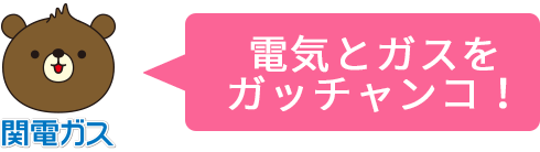 電気とガスをガッチャンコ！