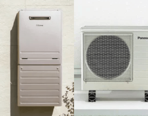 熱源は電気とガス、どちらにも対応しています。