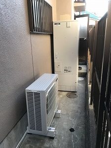 大津市S様邸エコキュート施工後-