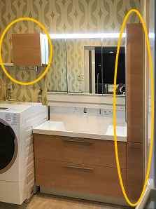 リクシル“L.C.”の洗面化粧台＆キャビネットで機能性の高いオシャレな 