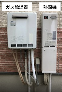 ガス給湯器＋暖房専用熱源機の2台から1台のエコジョーズにおまとめ 