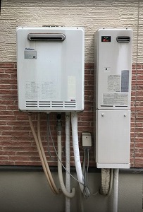 ガス給湯器＋暖房専用熱源機の2台から1台のエコジョーズにおまとめ  