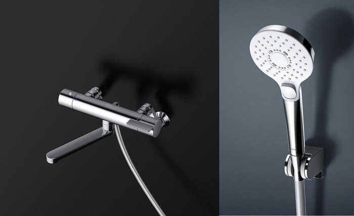 TOTO　お風呂サーモ水栓　壁付サーモ付浴室用シャワー水栓　レバー170GG