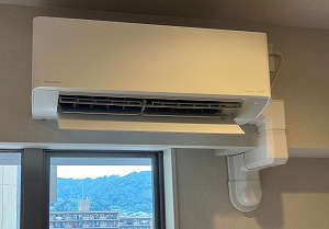 分譲マンションでエアコン3台新設。パナソニックFシリーズ/三菱GV 