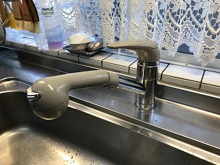 水漏れしていた キッチン水栓 と 浄水器専用水栓 を交換 株式会社クサネン 滋賀県草津市