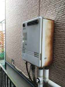故障したガス給湯器をエコジョーズに交換 株式会社クサネン 滋賀県草津市