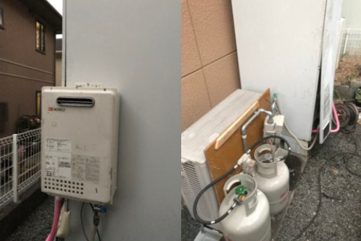 電気温水器からエコキュートにご交換 工事日までは仮設給湯器を設置 株式会社クサネン 滋賀県草津市