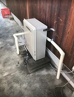 不具合のあった灯油ボイラーからガス給湯器エコジョーズへの交換 株式会社クサネン 滋賀県草津市