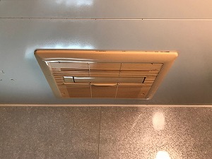 浴室暖房乾燥機(大阪ガス161-5000→ノーリツ製)、ガス暖房専用熱源機
