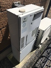 浴室暖房乾燥機(大阪ガス161-5000→ノーリツ製)、ガス暖房専用熱源機