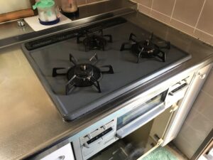 ガスコンロからIHクッキングヒーターへの交換事例(日立・HT-M60S