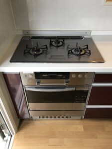 ノーリツ、ビルトインのガスオーブンとガスコンロをセットで交換!高速 ノーリツ、ビルトインのガスオーブンとガスコンロをセットで交換!高速