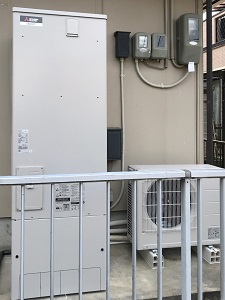 栗東市にて30年お使いになった電気温水から給湯専用エコキュートに交換 株式会社クサネン 滋賀県草津市