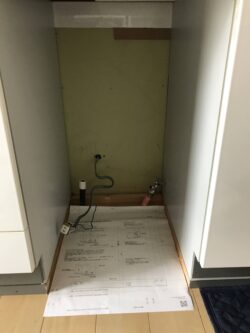 ミドルサイズのビルトイン食器洗い乾燥機をリンナイのフロントオープンタイプへ交換 株式会社クサネン 滋賀県草津市
