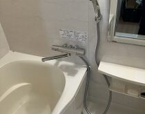 大津市にて、レバーが折れた浴室水栓を交換をしました。～サンエイ（SK18C-13）～