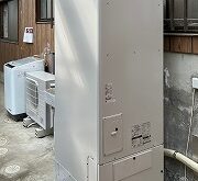 経年17年の電気温水器から省エネのエコキュートへ交換。電気代が安くなりますよ！